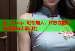 糖心Vlog：轻松加入，释放你的创作激情与无限可能