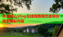 尽享糖心Vlog在线观看网页版带你探索精彩内容