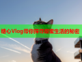 糖心Vlog带你探寻甜蜜生活的秘密