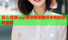 糖心视频app带你体验前所未有的视听盛宴