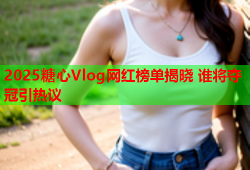 2025糖心Vlog网红榜单揭晓 谁将夺冠引热议