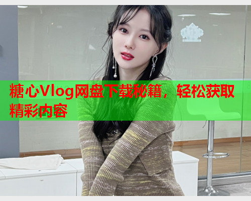 糖心Vlog网盘下载秘籍，轻松获取精彩内容