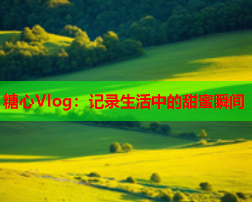 糖心Vlog：记录生活中的甜蜜瞬间