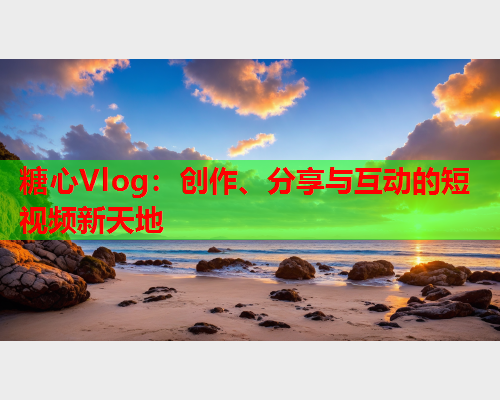 糖心Vlog：创作、分享与互动的短视频新天地