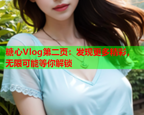 糖心Vlog第二页：发现更多精彩，无限可能等你解锁